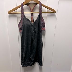 Lululemon grey‎ tank top size 4